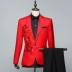 Mới sequin phù hợp với phù hợp với nam giới của điệp khúc ăn mặc người lớn hiệu suất trang phục máy chủ ca sĩ trang phục nam áo vest nam Suit phù hợp