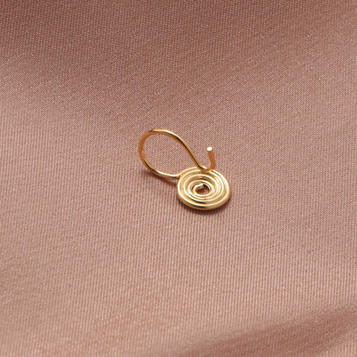 Натуральные клипсы, аксессуары, спираль от комаров ручной работы, без проколов ушей, простой и элегантный дизайн, DIY