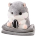 Hamster dễ thương béo lười gối chăn búp bê đôi sử dụng ngủ giữ búp bê đồ chơi sang trọng để gửi cô gái - Đồ chơi mềm Đồ chơi mềm