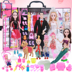 Nàng tiên cá đồ chơi dressup hộp quà cưới công chúa cô gái chơi nhà đồ chơi Mu cũng Barbie mơ tủ quần áo - Búp bê / Phụ kiện búp bê phụ kiện búp bê đẹp Búp bê / Phụ kiện