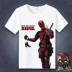 Marvel phim chết bồi bàn T-Shirt ngắn tay nam ngắn tay Deadpool anime xung quanh mùa hè phim hoạt hình quần áo sinh viên