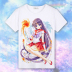 Sailor Moon T-Shirt Luna Ít Bunny Mùa Hè trang phục phim hoạt hình xung quanh hai nhân dân tệ ngắn tay trang phục sinh viên hình dán sticker dễ thương Carton / Hoạt hình liên quan