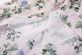 Летнее шелковое элегантное платье с коротким рукавом, розовая длинная юбка, красный (черный) чай, цветочный принт, средней длины, популярно в интернете