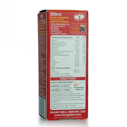 Британская фероглобин-B12 мать матери мать мать, дополняющая железную кровь-кровь