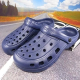 Нескользящие мюли, мужские тапочки в стиле Crocs, коллекция 2020 года, закрытый носок, мягкая подошва