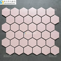 Шестиугольник светло-розовый глянец