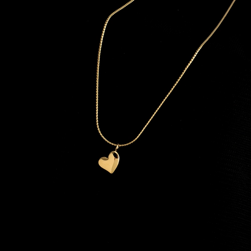 Tide, ожерелье из нержавеющей стали в виде сердечка, подвеска, небольшая дизайнерская цепочка до ключиц, простой и элегантный дизайн