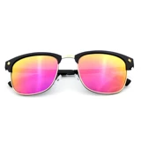 Светоотражающие модные универсальные квадратные солнцезащитные очки, коллекция 2021