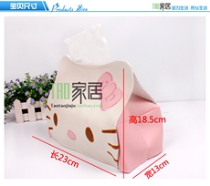Коробка для салфеток 创意纸巾筒卫生间可爱车载抽纸巾盒可爱卡通皮革纸巾套车用