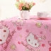 Phim hoạt hình trẻ em bàn vải bảng vải dễ thương màu hồng Hello Kitty mẫu giáo vải khăn trải bàn không thấm nước bàn cà phê vải trải bàn Khăn trải bàn