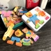 Trẻ em đồ chơi giáo dục Montessori màu thiếc thay đồ cảm giác đào tạo ghép hình câu đố màu Đồ chơi bằng gỗ
