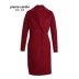 Áo khoác len nữ của Pierre Cardin 2019 mùa thu và mùa đông áo khoác len dài màu đỏ đậm mới giữa áo khoác len dài - Trung bình và dài Coat