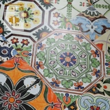 Ручная плитка ретро -плитки с кусочками антикварной плитки плитка на пол северо -европейской гостиной в стиле