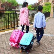 Xe đẩy túi đi học nữ 6-12 kéo học sinh tiểu học tháo dỡ hộp có thể được tuổi dual-sử dụng không thấm nước trẻ em ba lô