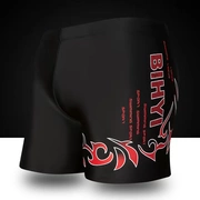 2018 mới màu rắn nam boxer bãi biển quần short mỏng mùa xuân nóng bỏng bãi biển nam đồ bơi in thời trang - Nam bơi đầm