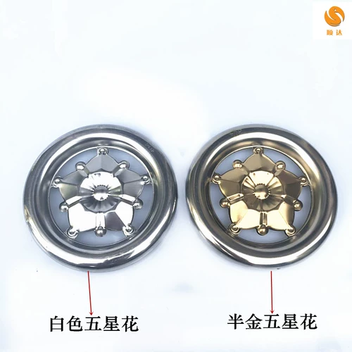 Декоративный аксессуар из нержавеющей стали, кольцо, нержавеющая сталь AISI 304, орхидея