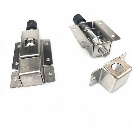 3 -Вдрушко -кишку из нержавеющей стали Автоматическая пружинная вставка туалетная туалетная дверь Дверная пряжка Дверь Дверь болт Алюминиевая сплава