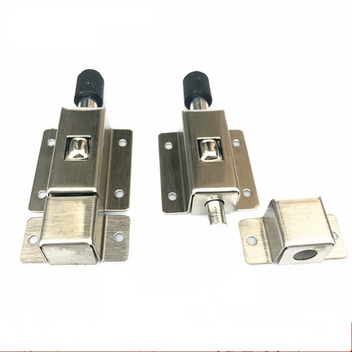 3 -Вдрушко -кишку из нержавеющей стали Автоматическая пружинная вставка туалетная туалетная дверь Дверная пряжка Дверь Дверь болт Алюминиевая сплава