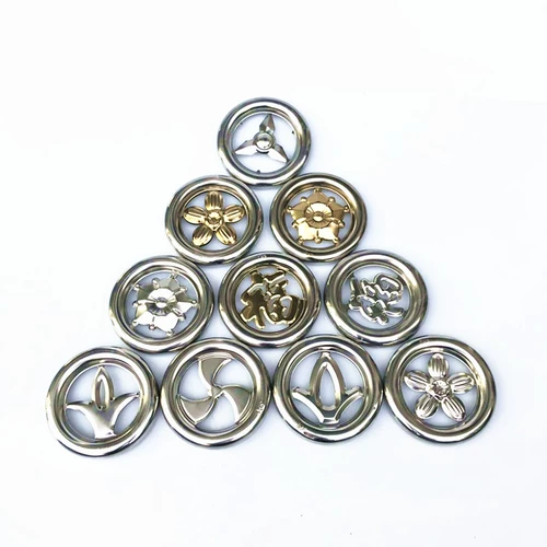 Декоративный аксессуар из нержавеющей стали, кольцо, нержавеющая сталь AISI 304, орхидея