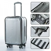 Vỏ xe đẩy bảo vệ túi du lịch bụi che bụi 20 24 28 30 inch Vỏ hành lý dày chống mòn trong suốt các size vali