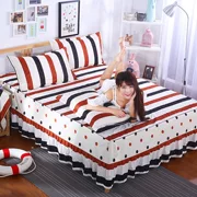 Bộ đồ giường đầy đủ bộ chăn ga gối cotton nguyên chất váy đơn chiếc ga trải giường công chúa 笠 1.8 1.5 2.0 m chống trượt