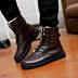 Giày mùa đông Martin ủng nam giày cotton nam Giày da cao cổ giày nam cộng với nhung ấm áp đôi giày bông tuyết chelsea boot nam giá rẻ Giày ống