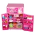 Đồ chơi trẻ em trẻ em Hàn Quốc thỏ hồng chơi nhà cô gái công chúa mô phỏng tủ lạnh đôi cửa nhỏ mua đồ chơi Đồ chơi gia đình