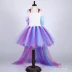 Phim hoạt hình Unicorn Rainbow Tail Dress Váy Girl Ins Expl Tutu Tutu Princess Tutu bộ đồ vest bé trai lịch lãm Váy trẻ em
