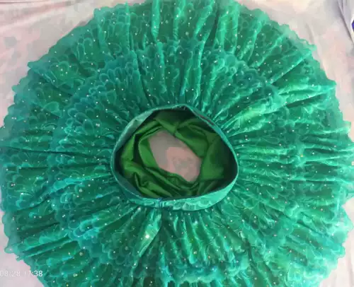 Осенняя зеленая кружевная юбка, кружевное платье