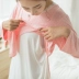 Phần mỏng của tháng quần áo cotton mùa hè phụ nữ mang thai bà mẹ cho con bú đồ ngủ sau sinh cho con bú quần áo dài tay phục vụ nhà - Giải trí mặc / Mum mặc Giải trí mặc / Mum mặc
