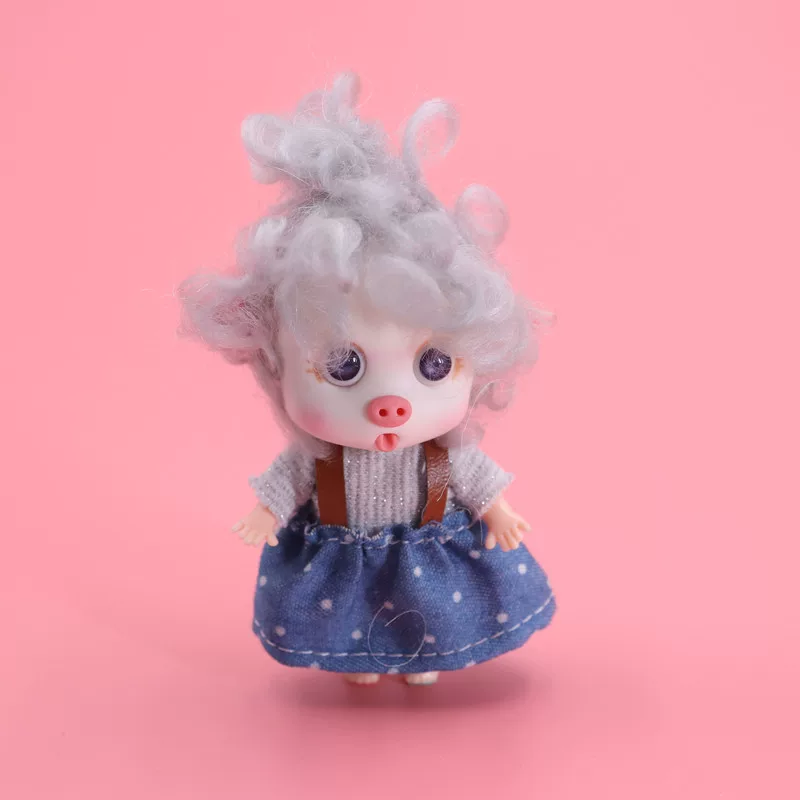 Тело куклы BJD, запутанные куклы, самодельная красота, голова из глины OB11, 5 см/8 см маленькое тело
