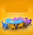 Bàn trò chơi bàn ghế làm bằng tay dày sàn phòng băng ghế dự bị mạnh mẽ bàn nhựa mẫu giáo trẻ em lưu trữ - Phòng trẻ em / Bàn ghế