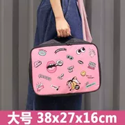 Túi du lịch Hàn Quốc túi du lịch hành lý quần áo hoàn thiện túi quần áo túi lưu trữ có thể được đặt túi xe đẩy di động - Vali du lịch