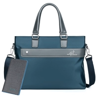 Синий бумажник, ткань оксфорд