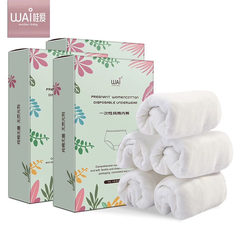 Wow love đồ lót cotton dùng một lần cho bà bầu, phụ nữ mang thai, sau sinh giam can, kinh nguyệt, đồ du lịch dùng một lần cho bà bầu, phụ nữ - Nguồn cung cấp tiền sản sau sinh