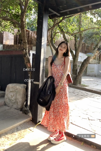 Комплект, пиджак классического кроя, весенний костюм, ретро платье, юбка, французский стиль, изысканный стиль, цветочный принт