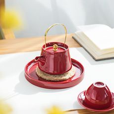 Китайское чайное блюдце 不单典雅青瓷壶承手工藤编壶托丝瓜垫干泡盘功夫茶具迷你养壶茶托