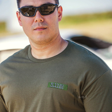 Футболка для туризма и кемпинга 美国5.11国旗t恤511军迷轻量全棉柔软透气户外短袖战术男