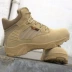 Ngoài trời giày quân đội fan boots của nam giới lực lượng đặc biệt khởi động chiến thuật thấp để giúp bay khởi động sa mạc đi bộ đường dài chống sốc da sneakers Khởi động ngoài trời