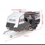 BLACK SERIES HQ17 Австралийский внедорожный прицеп с жесткой крышей и двумя осями для кемпинга