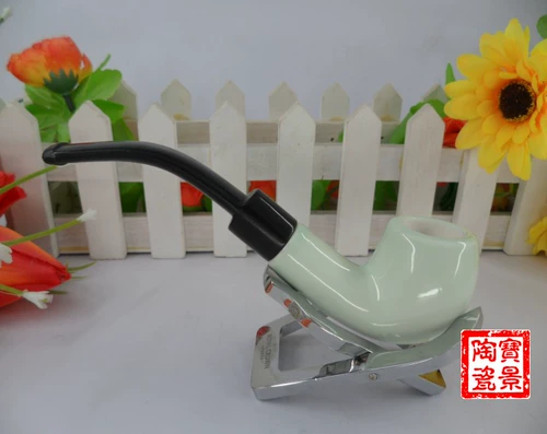 Чуангья табачная посуда Керамический дым с высокой температурой голубой фарфоровой фарфоровой дымная борьба с сигаретой головы головы