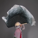 Фан -фанат танцев истинный шелковый чернил книга Rhyme Dance Fan Plus Fan Fan Fan Оригинальный книга Simple Classical Dance Fan