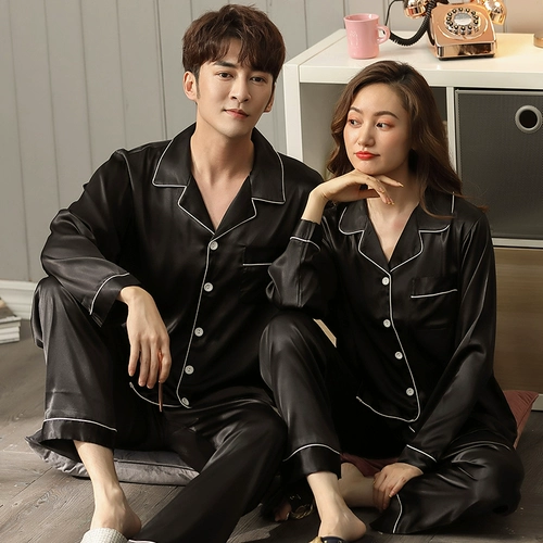 Осенняя пижама для влюбленных, шелковый лонгслив, летний комплект, 2021 года