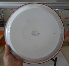 Стакан 老搪瓷盘老茶盘水具杯子托盘80年代结婚喜字荷花怀旧收藏电影道具