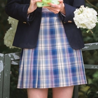 Радужная оригинальная японская цветная студенческая юбка в складку, сделано на заказ