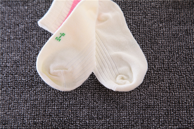 Children socks wild cotton candy-colored striped socks two bars 3-10 years