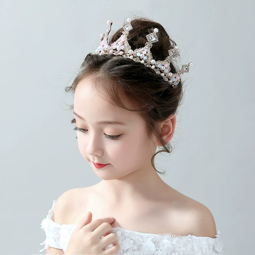 Детский ободок, аксессуар для волос для принцессы, платье, корона