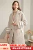 Authentic ba màu 2019 mùa đông nữ phiên bản Hàn Quốc của lông thỏ chấm houndstooth áo khoác len D844004D00 - Áo Hàn Quốc