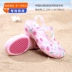 Giày Croc Chống Trơn Trượt Nữ Ins Hợp Thời Trang Bao Đầu Đế Mềm Đi Biển Jelly Giày Sandal 2023 Giày Đi Mưa Mới Đế Dày Dép Dép phòng thí nghiệm 