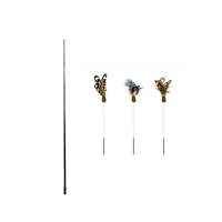 Команда кошачья палка + 3 головы перья (с колокольчиками)